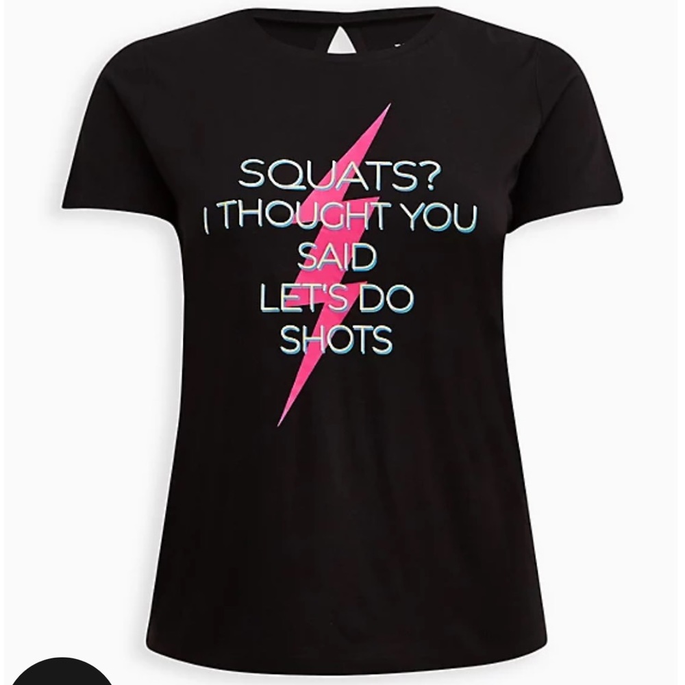 NWT Torrid PERFORMANCE COTTON OPEN BACK SHORT SLEEVE ACTIVE TEE Size 2